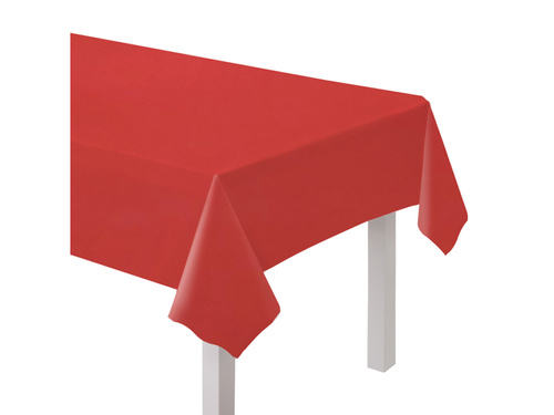 Obrus papierowy czerwony - 137 x 274 cm - 1 szt.