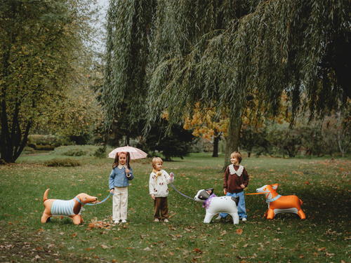 Balon foliowy stojący Corgi - 88x70 cm - 1 szt.