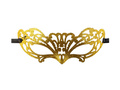 Brokatowa maska karnawałowa złota - 1 szt.