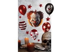 Dekoracja na ścianę Klaun na Halloween