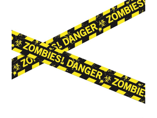 Dekoracja Taśma Policyjna Zombies! Danger - 1 szt.