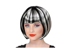 Czarno-biała peruka Halloween