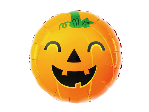 Balon foliowy Dynia na Halloween - 45 cm - 1 szt.