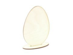 Drewniane jajko na podstawce - 15 cm - 1 szt.