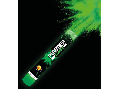 Tuba strzelająca - zielony proszek - 30 cm - 1 szt.