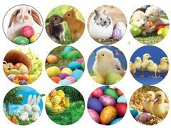 Opłatki na muffiny babeczki Wielkanocne