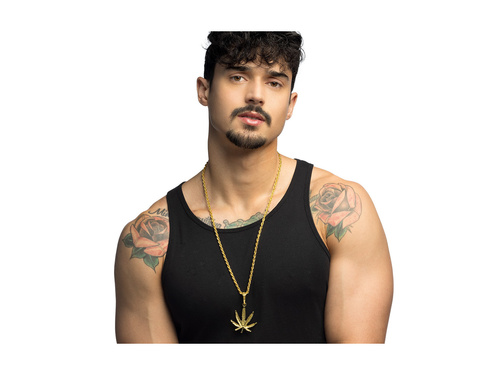 Metalowy naszyjnik Trawa