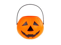 Wiaderko Dynia na Halloween - 17 cm - 1 szt.