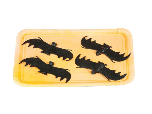 Dekoracja na Halloween Nietoperz - 4 szt.