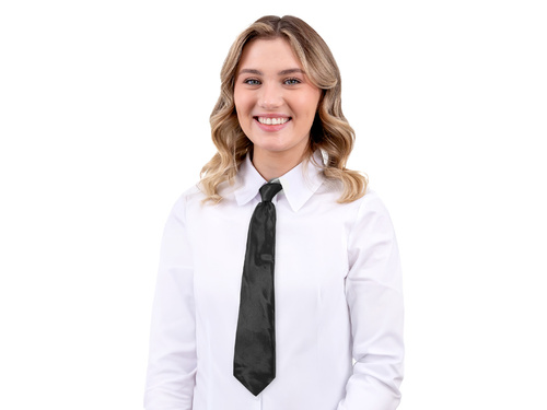 Czarny krawat - 45 cm - 1 szt.