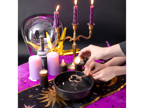 Klucz do wróżb z wosku złoty - 15,5 x 6,8 cm - 1 szt.