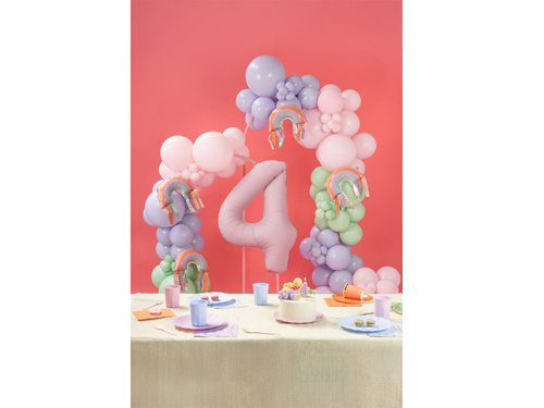 Balon foliowy Pastelowa Tęcza - 38x41 cm - 3 szt.