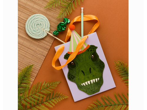 Torebki papierowe Dinozaury T-Rex - 5 szt.