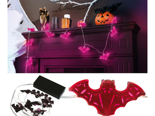 Girlanda z lampkami LED Nietoperze - 120 cm - 1 szt.