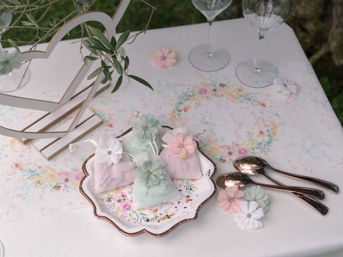 Płatki kwiatów zielone - 12 szt.