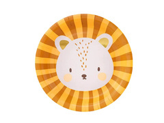 Talerzyki papierowe Lew - 18 cm - 6 szt.