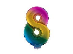 Balon foliowy cyfra 8 ombre - 41 cm - 1 szt.