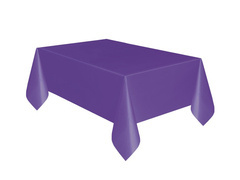 Obrus foliowy fioletowy - 137 x 274 cm - 1 szt.