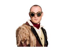 Okulary imprezowe Cyberpunk miedziane