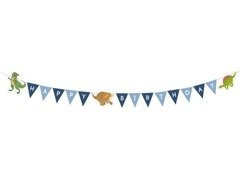 Baner urodzinowy Dinozaury - 180 cm - 1 szt.