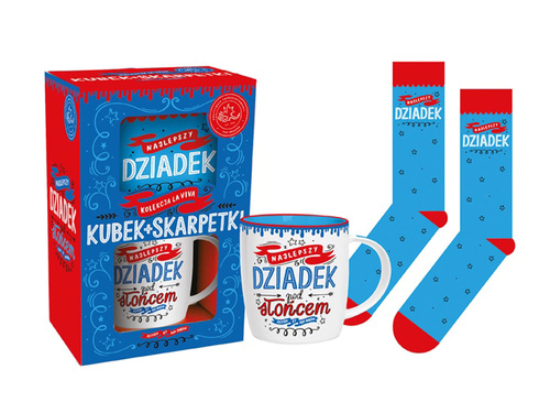 Zestaw prezentowy dla Dziadka kubek + skarpetki