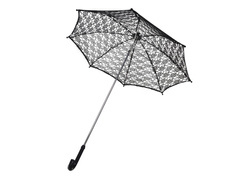 Parasol czarny koronkowy - 77 cm - 1 szt.