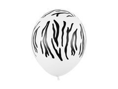 Balony lateksowe pastelowe Zebra - 30 cm - 50 szt.