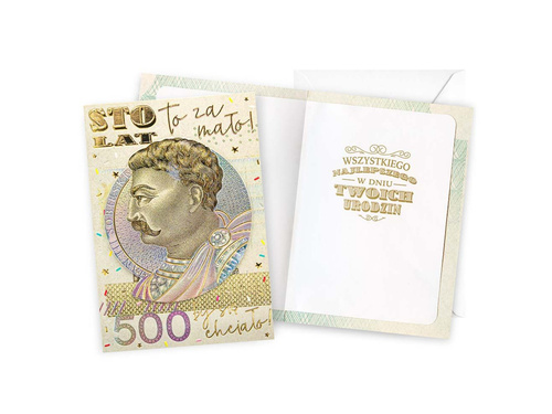 Kartka urodzinowa - 16.6 x 11.7 cm - 1 szt.