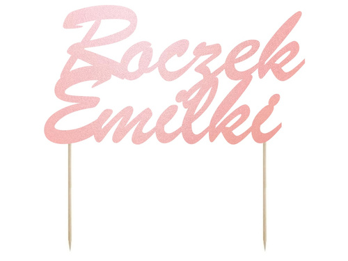 Topper na tort na roczek - personalizowany - 1 szt.