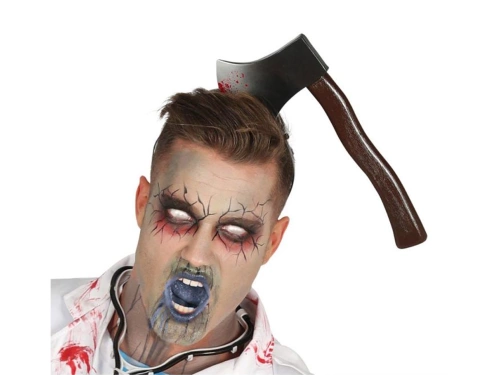 Siekiera w głowie na Halloween - 1 szt.