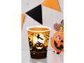 Kubeczki papierowe na Halloween Dynia - 240 ml - 6 szt.