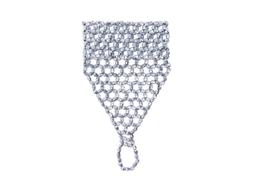 Srebrna koralikowa bransoletka-rękawiczka