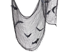 Czarna siatka na Halloween - 200 x 80 cm - 1 szt.