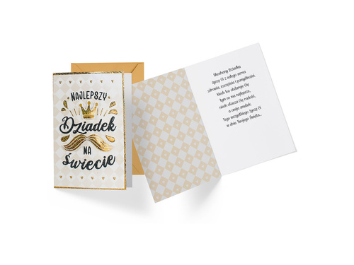 Kartka z życzeniami na Dzień Dziadka - 1 szt.