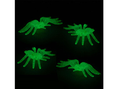 Pająki fluorescencyjne z przyssawkami na Halloween - 2 szt.