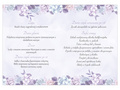 Weselne menu lawendowe - 4 szt.