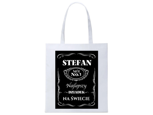 Torba na zakupy z imieniem na dzień dziadka Whisky - 1 szt.