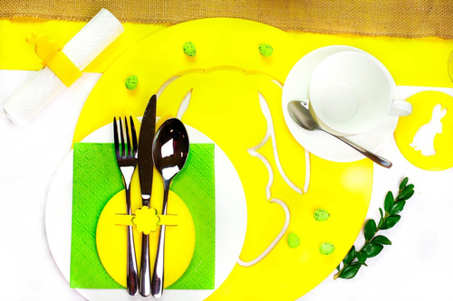 Podstawka pod talerz - Zajączek Wielkanocny - 36 cm - 1 szt.