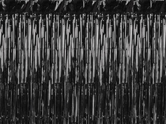 Kurtyna - zasłona na drzwi czarna - 100 x 200 cm