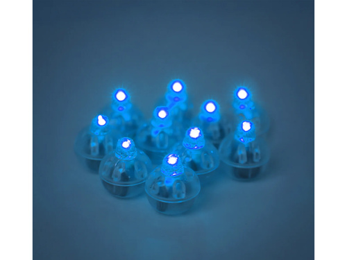 Diody LED do balonów niebieskie - 10 szt.