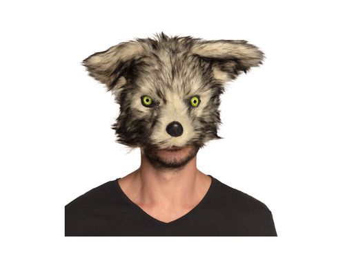 Maska pluszowa Wilk