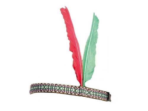 Opaska Indianina z 2 piórkami - 1 szt.