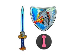Zestaw Dragon Viking - miecz i tarcza z pianki