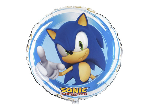 Balon foliowy Sonic - 35x35cm - 1 szt
