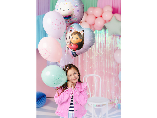 Balon foliowy Koci Domek Gabi - 35cm - 1 szt.