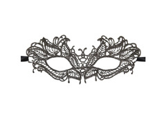 Maska koronkowa grafitowa - 1 szt.