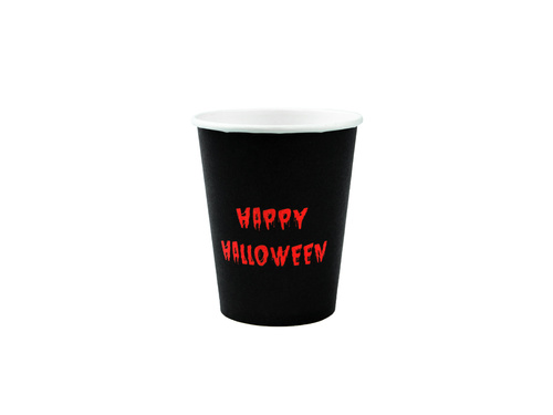 Kubeczki papierowe Krwawe Halloween - 250 ml - 6 szt.