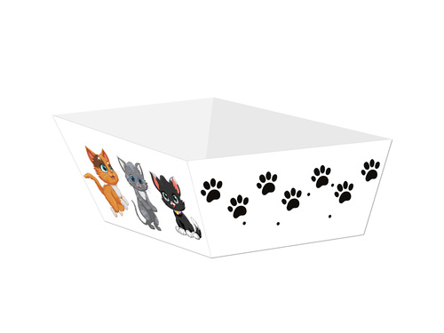 Pudełka na chipsy Kotki - 4 szt.