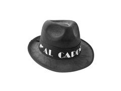 Kapelusz gangsterski Al Capone - czarny - 1 szt.