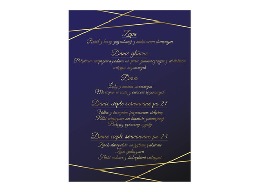 Weselne menu - 4 szt.